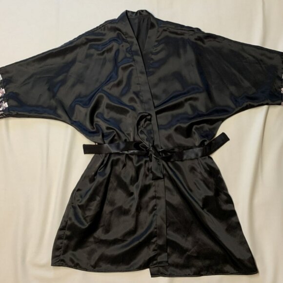 Vintage Shirley of Hollywood Satin Robe One Size - Picture 2 of 10
